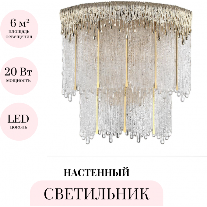 Бра ODEON LIGHT CLEO L-VISION 5091/20WL Бра ODEON LIGHT CLEO L-VISION 5091/20WL