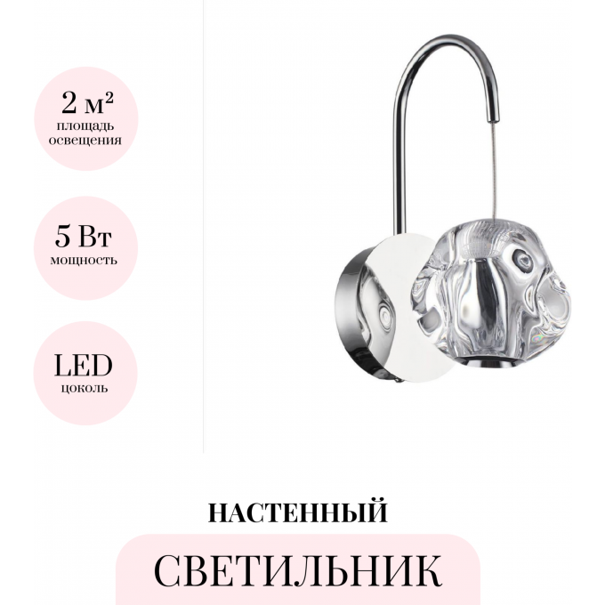 Бра ODEON LIGHT JEMSTONE 5084/5WL Бра ODEON LIGHT JEMSTONE 5084/5WL