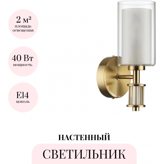 Бра ODEON LIGHT SAGA CLASSIC 5088/1WA Бра ODEON LIGHT SAGA CLASSIC 5088/1WA