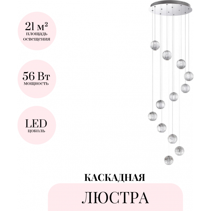 Каскадная люстра ODEON LIGHT CRYSTAL 5007/56L Каскадная люстра ODEON LIGHT CRYSTAL 5007/56L