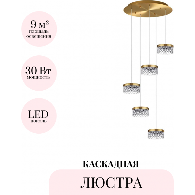 Каскадная люстра ODEON LIGHT FIVRE 5032/30L Каскадная люстра ODEON LIGHT FIVRE 5032/30L