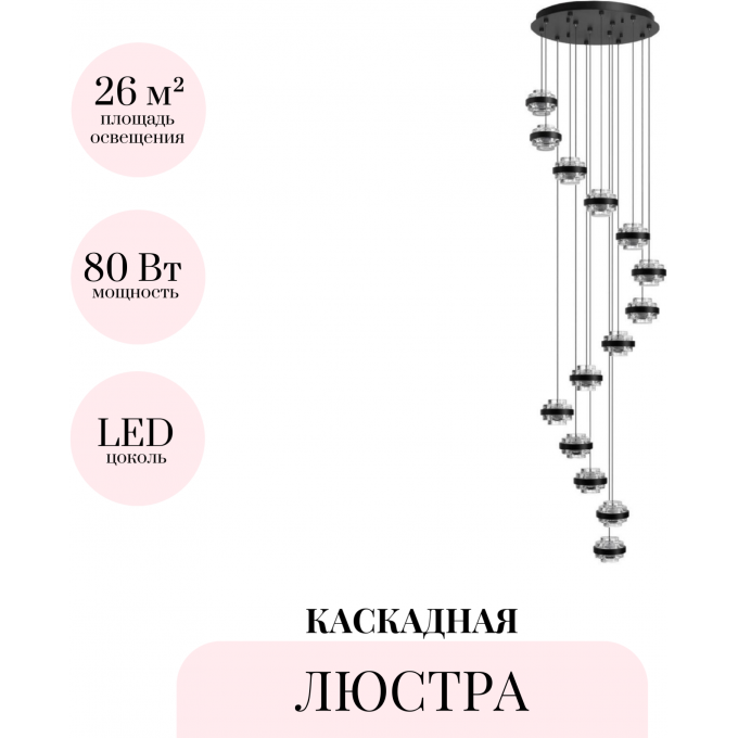 Каскадная люстра ODEON LIGHT KLOT 5031/80L Каскадная люстра ODEON LIGHT KLOT 5031/80L
