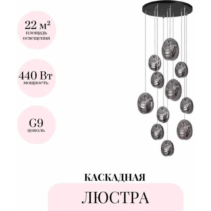 Каскадная люстра ODEON LIGHT MUSSELS 5038/11 Каскадная люстра ODEON LIGHT MUSSELS 5038/11