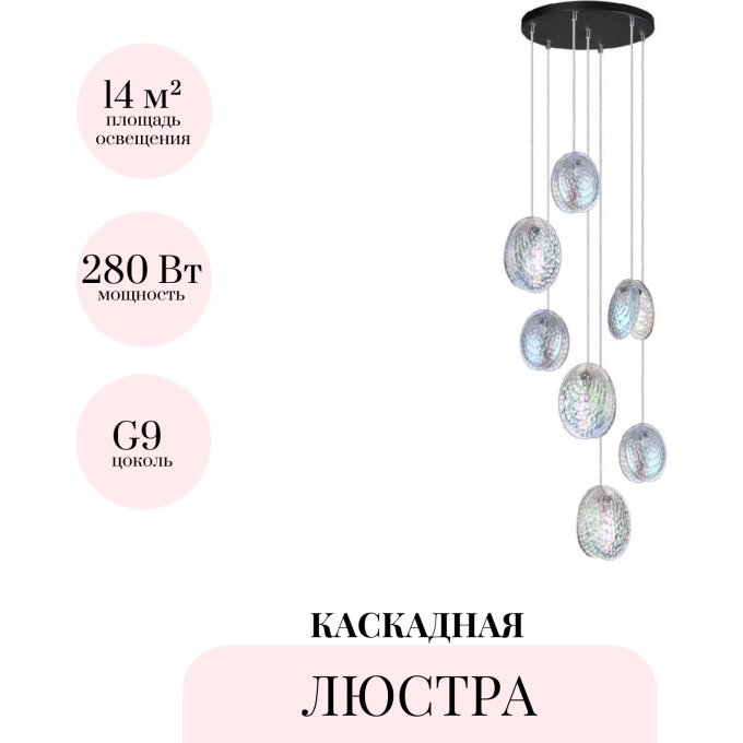 Каскадная люстра ODEON LIGHT MUSSELS 5039/7 Каскадная люстра ODEON LIGHT MUSSELS 5039/7