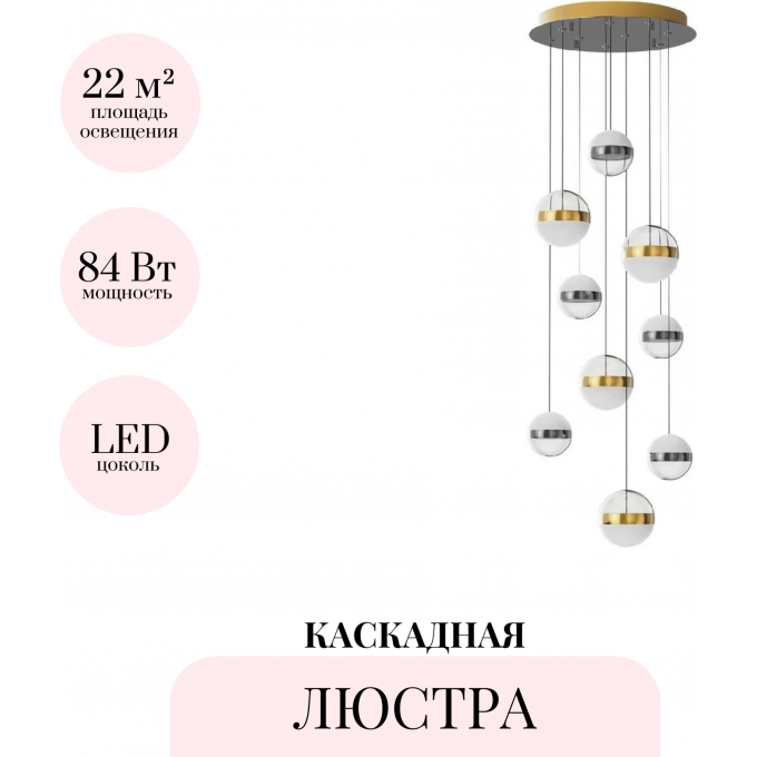 Каскадная люстра ODEON LIGHT RONI 5037/84L Каскадная люстра ODEON LIGHT RONI 5037/84L