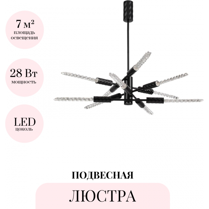 Люстра на штанге ODEON LIGHT KOLOS 5459/28L Люстра на штанге ODEON LIGHT KOLOS 5459/28L