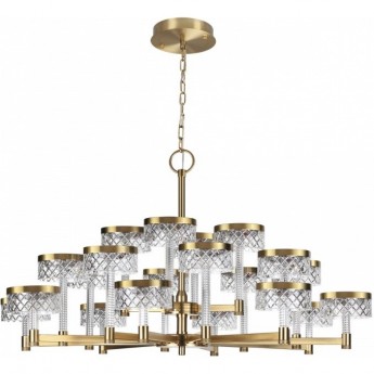 Люстра ODEON LIGHT FIVRE L-VISION ODL24 445 LED 120W 4000K 9934лм металл акрил, античная бронза Люстра ODEON LIGHT FIVRE L-VISION ODL24 445 LED 120W 4000K 9934лм металл акрил, античная бронза