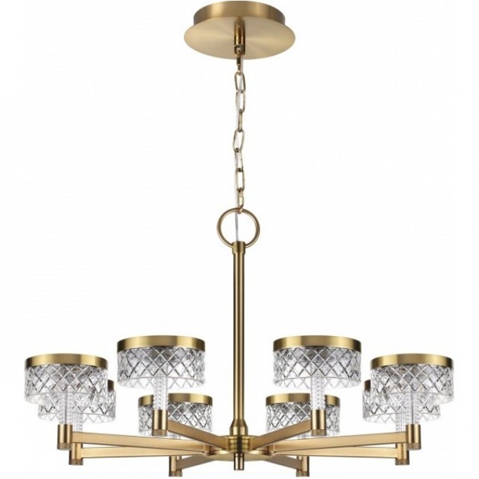 Люстра ODEON LIGHT FIVRE L-VISION ODL24 445 LED 48W 4000K 3336лм металл акрил, античная бронза 5032/48L Люстра ODEON LIGHT FIVRE L-VISION ODL24 445 LED 48W 4000K 3336лм металл акрил, античная бронза 5032/48L