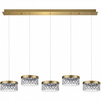 Люстра ODEON LIGHT FIVRE L-VISION ODL24 447 LED 30W 4000K 1954лм металл акрил, античная бронза Люстра ODEON LIGHT FIVRE L-VISION ODL24 447 LED 30W 4000K 1954лм металл акрил, античная бронза