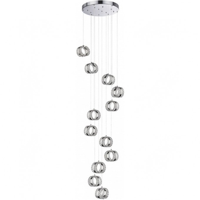 Люстра ODEON LIGHT MIRAGE L-VISION ODL24 451 LED 83W 4000K 5220лм металл акрил, хром 5029/83L Люстра ODEON LIGHT MIRAGE L-VISION ODL24 451 LED 83W 4000K 5220лм металл акрил, хром 5029/83L