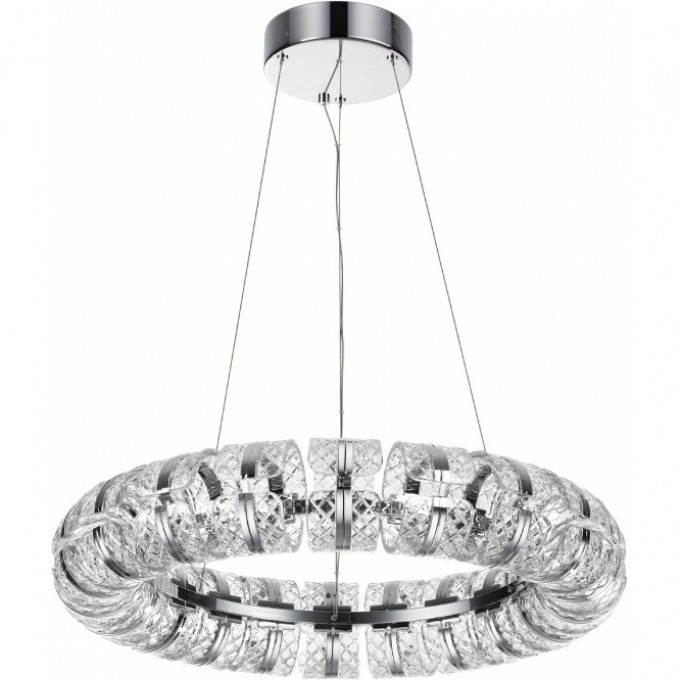 Люстра ODEON LIGHT MIRAGE L-VISION ODL24 455 LED 128W 4000K 7847лм металл акрил, хром 5029/128L Люстра ODEON LIGHT MIRAGE L-VISION ODL24 455 LED 128W 4000K 7847лм металл акрил, хром 5029/128L