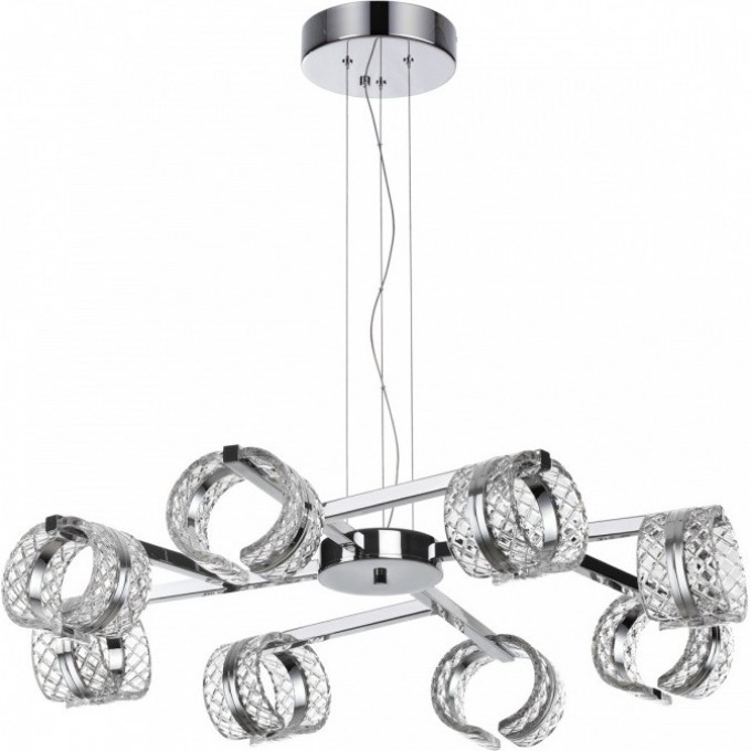 Люстра ODEON LIGHT MIRAGE L-VISION ODL24 455 LED 53W 4000K 3744лм металл акрил, хром 5029/53L Люстра ODEON LIGHT MIRAGE L-VISION ODL24 455 LED 53W 4000K 3744лм металл акрил, хром 5029/53L
