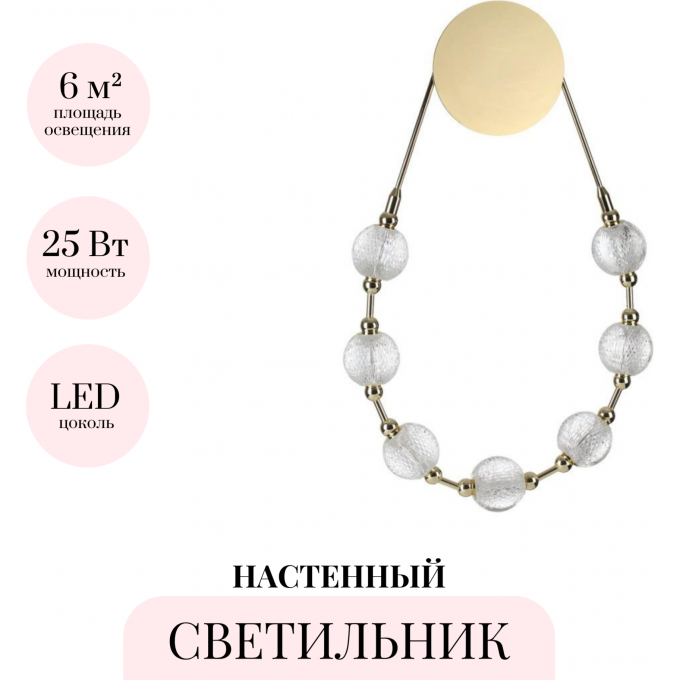 Настенный светильник ODEON LIGHT CRYSTAL 5008/25WL Настенный светильник ODEON LIGHT CRYSTAL 5008/25WL