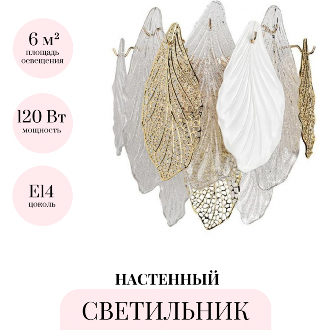 Настенный светильник ODEON LIGHT LACE HALL 5052/3W Настенный светильник ODEON LIGHT LACE HALL 5052/3W