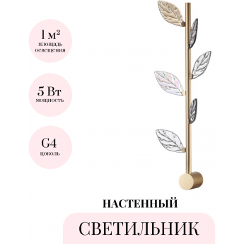 Настенный светильник ODEON LIGHT LISTVA L-VISION 5445/5WL Настенный светильник ODEON LIGHT LISTVA L-VISION 5445/5WL