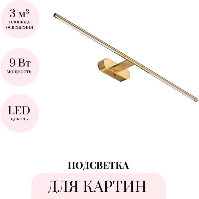 Подсветка для картин ODEON LIGHT ALEDO 6635/9WL Подсветка для картин ODEON LIGHT ALEDO 6635/9WL