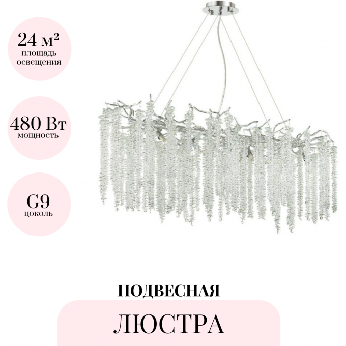 Подвесная люстра ODEON LIGHT BANCHE 5004/12 5004-12 Подвесная люстра ODEON LIGHT BANCHE 5004/12 5004-12
