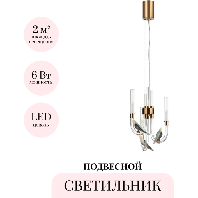 Подвесной светильник ODEON LIGHT LARK L-VISION 5431/6L Подвесной светильник ODEON LIGHT LARK L-VISION 5431/6L