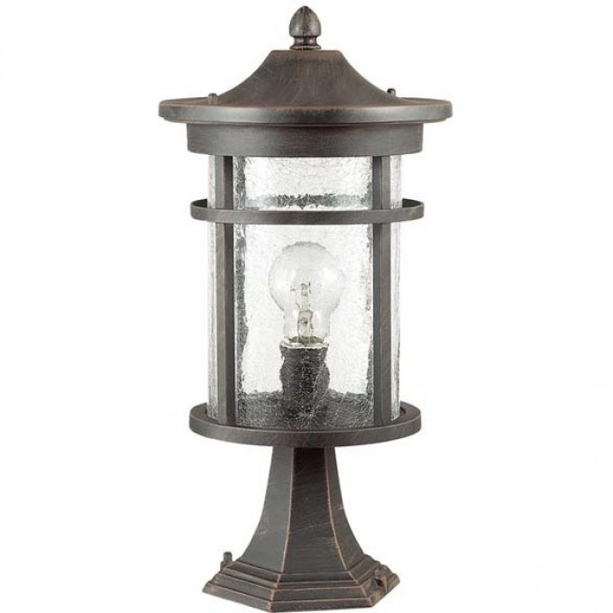 Уличный светильник ODEON LIGHT VIRTA NATURE ODL18 710 IP44 E27 60W 220V на столб коричневый/патина 4044/1B Уличный светильник ODEON LIGHT VIRTA NATURE ODL18 710 IP44 E27 60W 220V на столб коричневый/патина 4044/1B